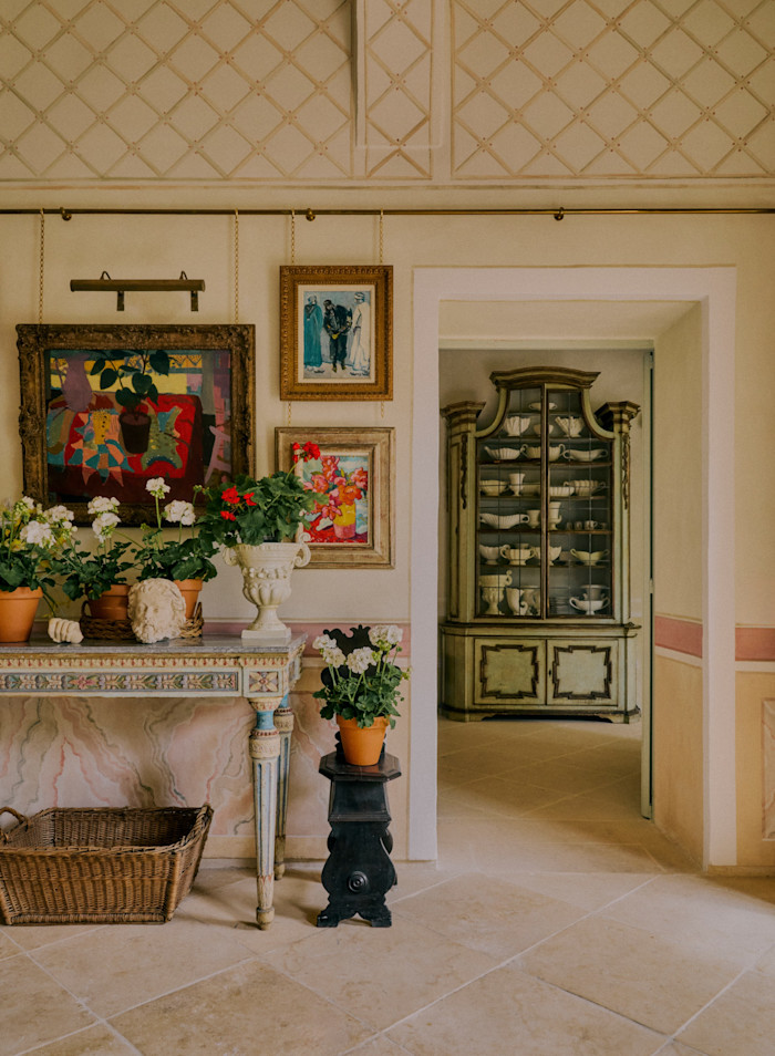 Historic limestone courtyard at Casa Bonavita Malta