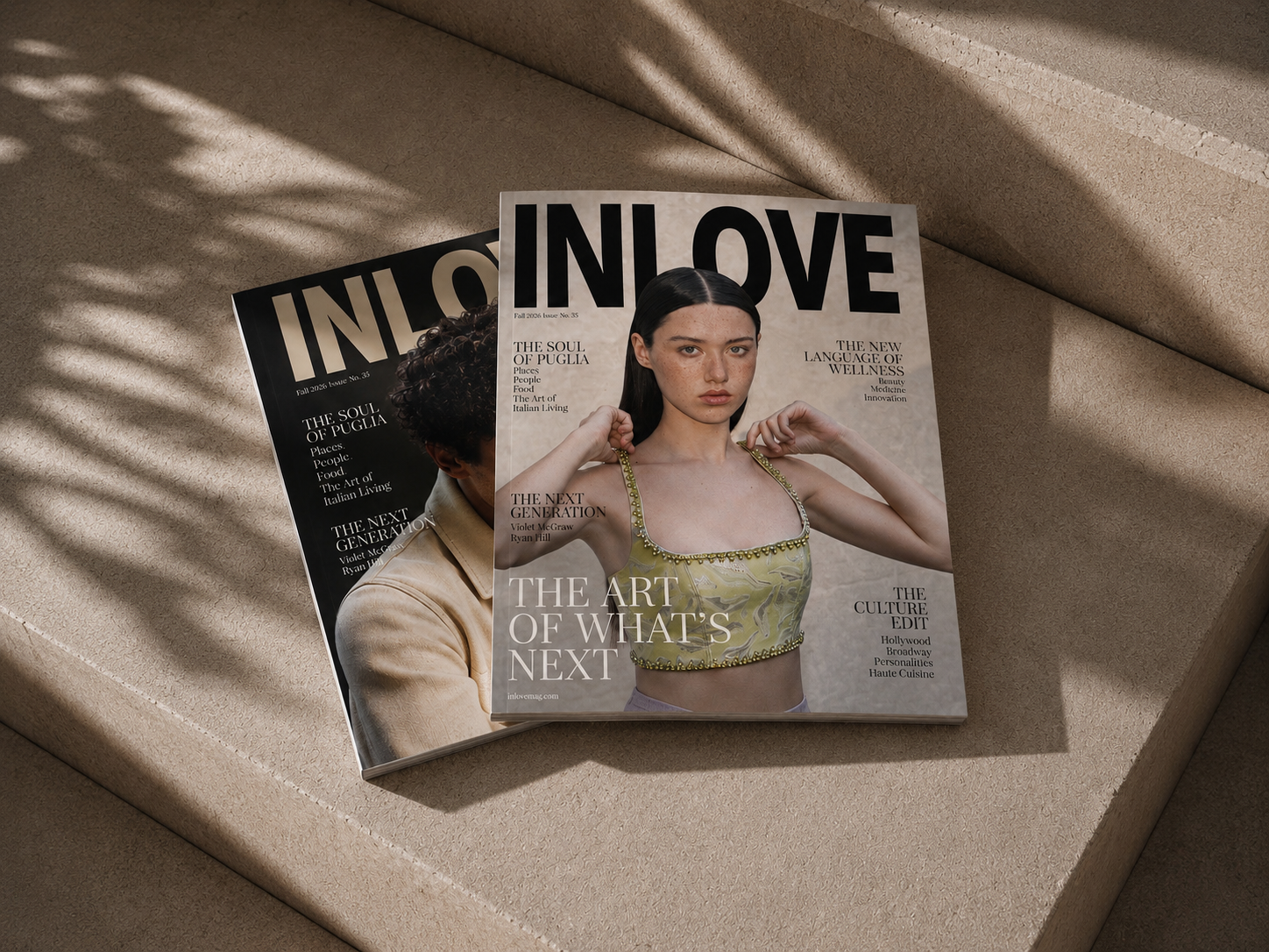 Two Visions, One World editorial portrait for INLOVE Magazine